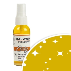 Barwnik spożywczy perłowy złoty spray 50 ml